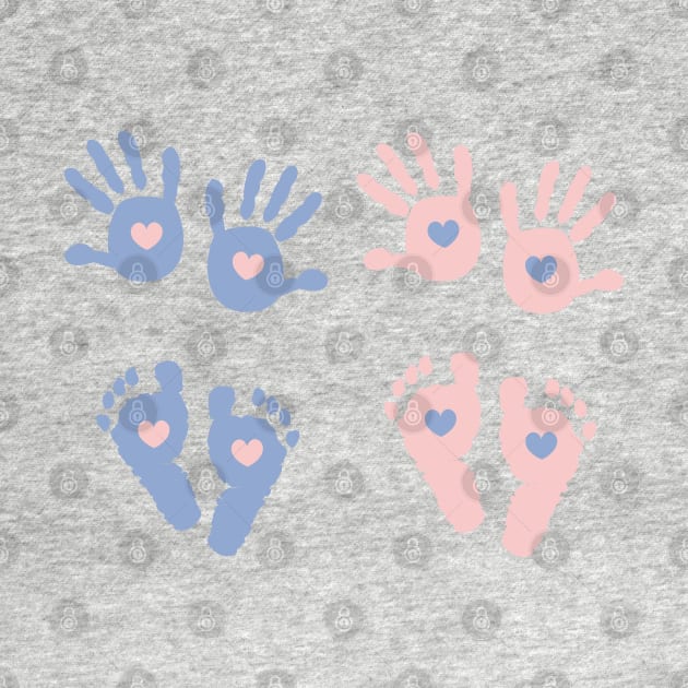 Baby hand and foot print by GULSENGUNEL